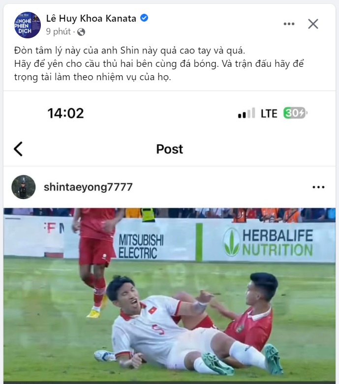 Trợ lý thầy Park bất bình với chiêu trò tâm lý chiến của HLV Shin Tae Yong 1