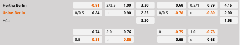 Hertha Berlin vs Union Berlin