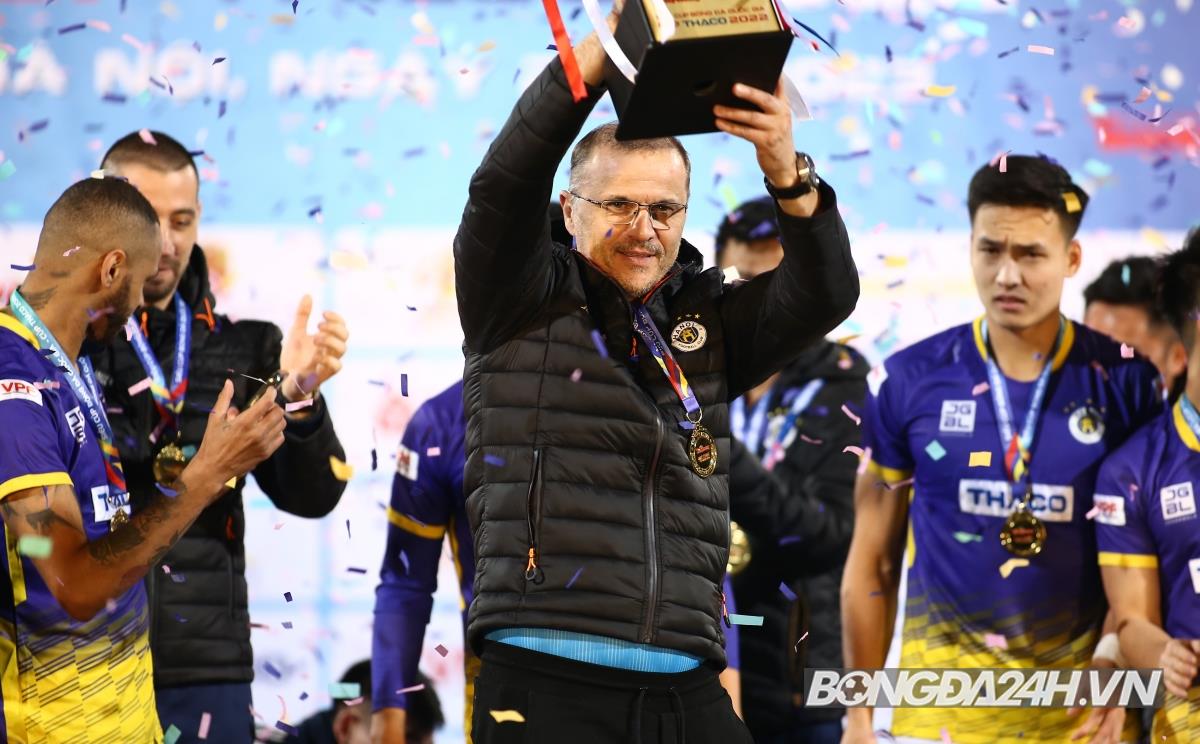 HLV Bandovic Ha Noi vs Hai Phong Sieu cup 29/1/2022