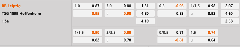 Leipzig vs Hoffenheim