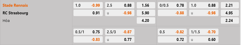 Rennes vs Strasbourg