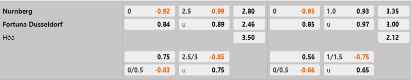 Nurnberg vs Dusseldorf