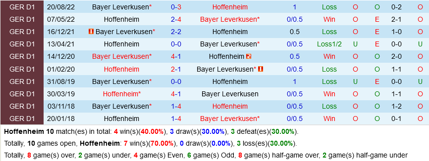 Hoffenheim vs Leverkusen