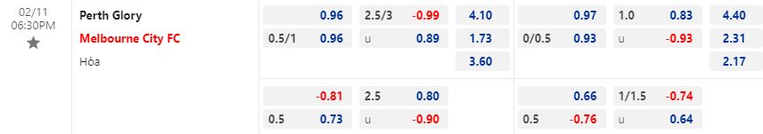 Perth Glory vs Melbourne City