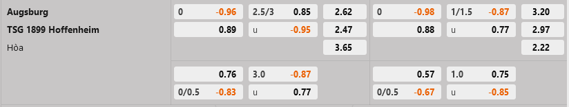 Augsburg vs Hoffenheim