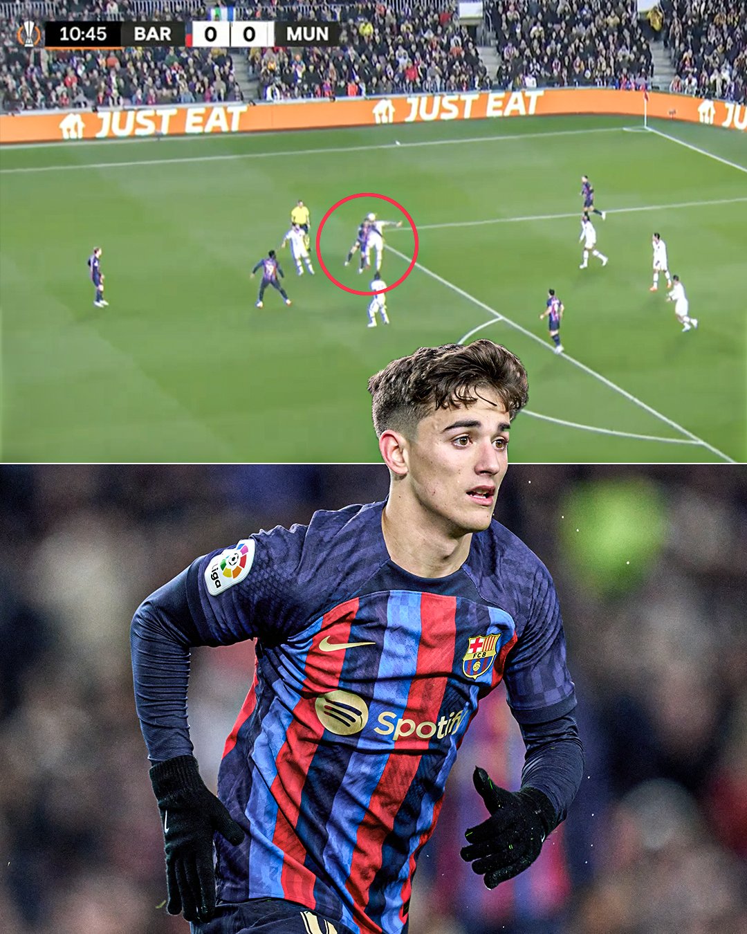 Người khổng lồ Weghorst không chiến thua chú lùn Gavi 1 Người khổng lồ Weghorst không chiến thua chú lùn Gavi 1