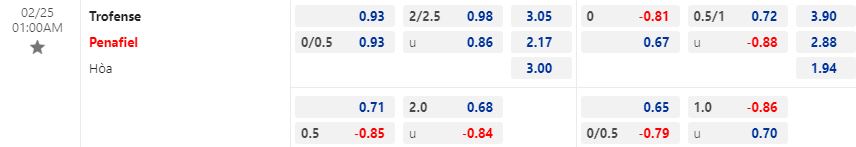 Trofense vs Penafiel