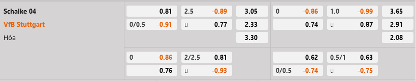 Schalke vs Stuttgart