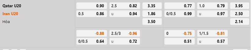U20 Qatar vs U20 Iran