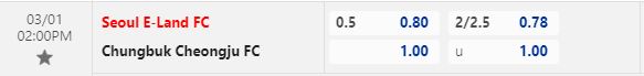 Nhận định Seoul E-Land vs Cheongju 14h00 ngày 13 (Hạng 2 Hàn Quốc 2023) 1