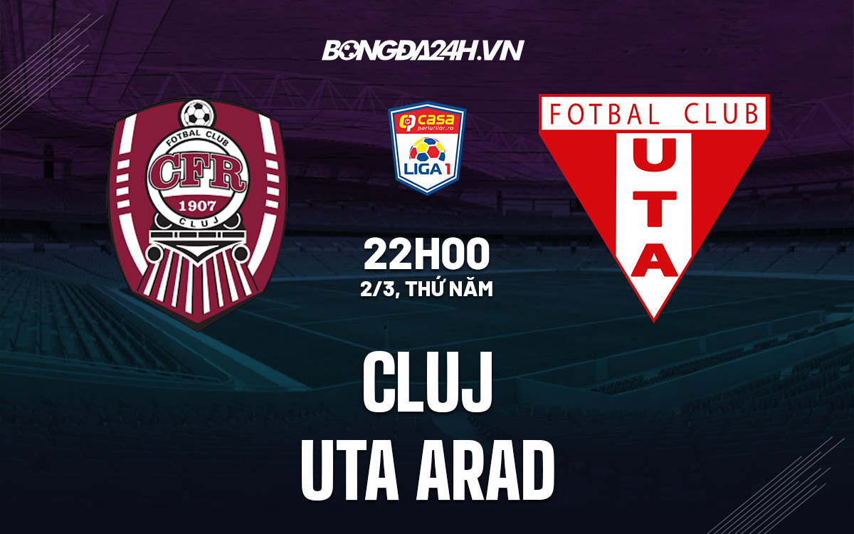 Cluj vs UTA Arad Cluj vs UTA Arad