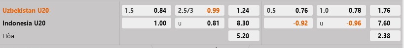 U20 Uzbekistan vs U20 Indonesia U20 Uzbekistan vs U20 Indonesia