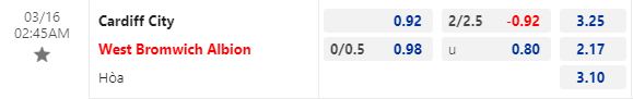 Nhận định Cardiff vs West Brom 2h45 ngày 163 (Hạng nhất Anh 202223) 1