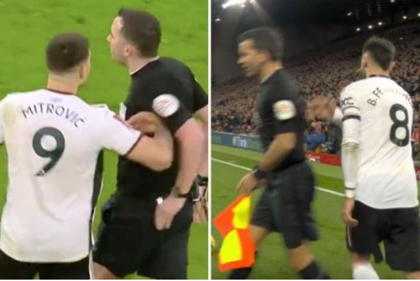 Mitrovic bị đuổi vì đẩy trọng tài còn Bruno thì không Mitrovic bi duoi vi day trong tai con Bruno thi khong