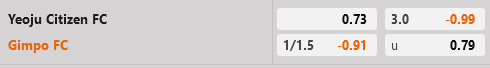 Yeoju Citizen vs Gimpo