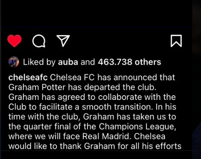 Aubameyang công khai ủng hộ việc Chelsea sa thải Graham Potter 1