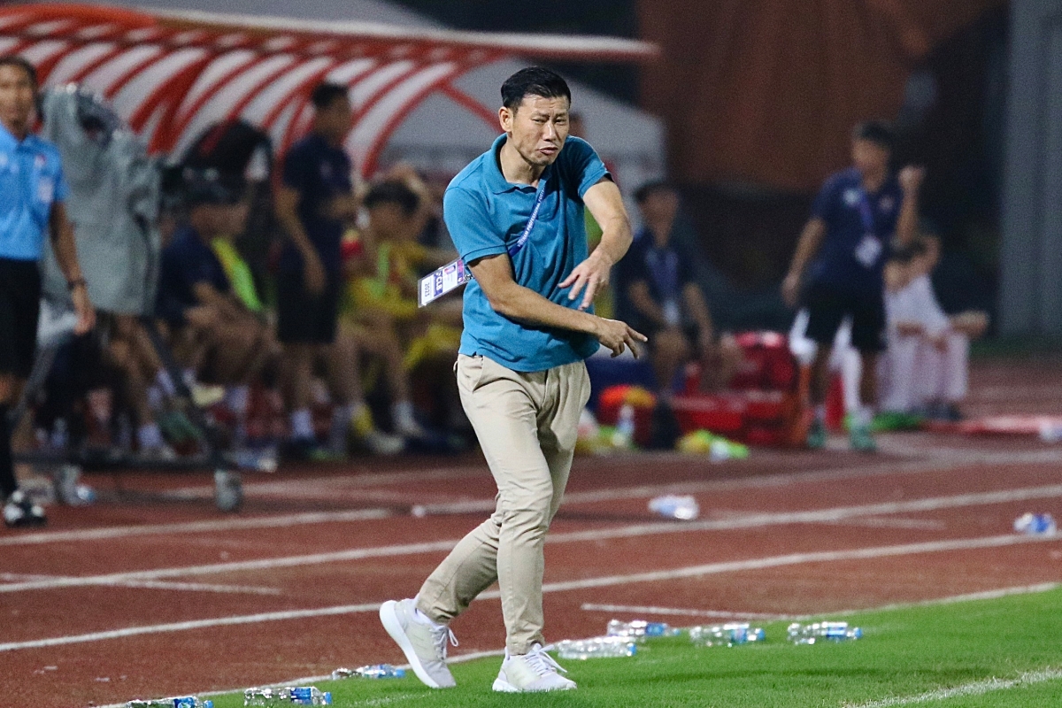 HLV Thach Bao Khanh Hai Phong vs Viettel 17/4