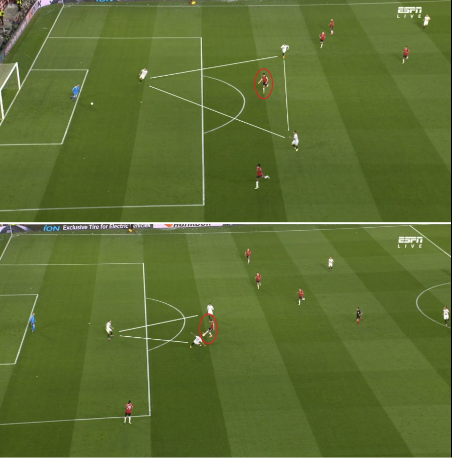 Cận cảnh 2 tình huống sai lầm của Maguire và De Gea 1