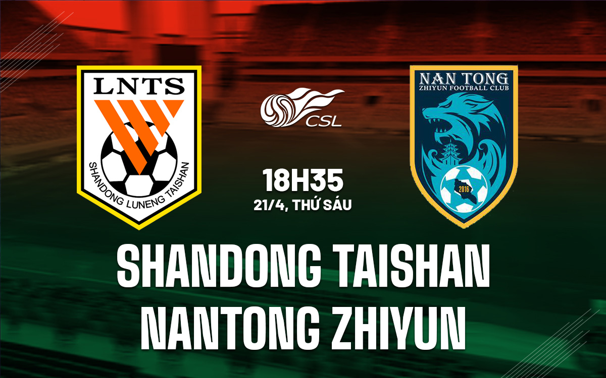 Shandong Taishan vs Nantong Zhiyun