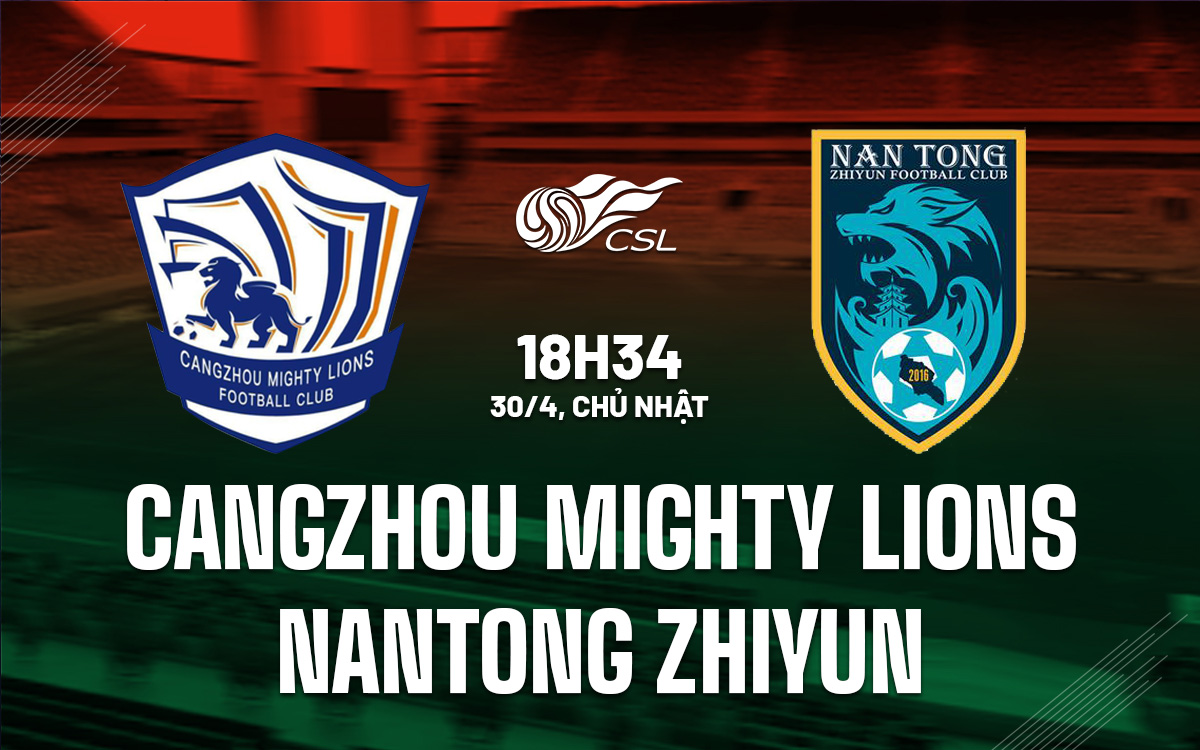Cangzhou vs Nantong Zhiyun