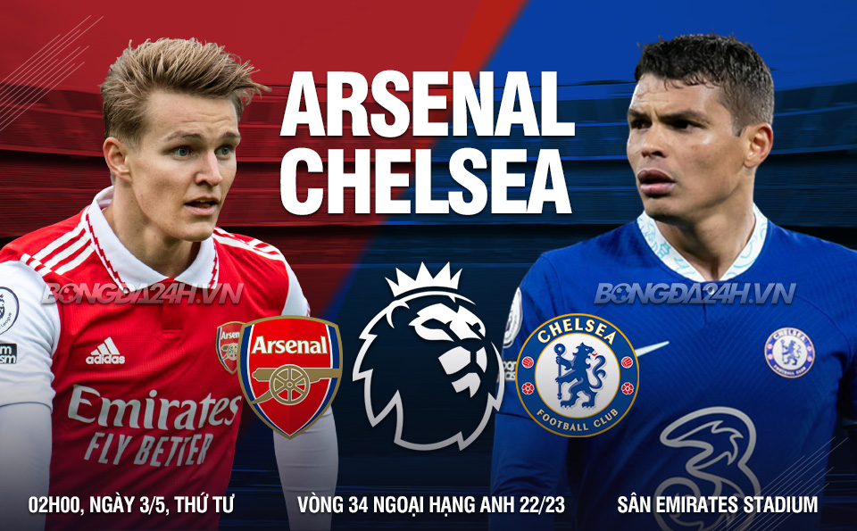 truc tiep bong da Arsenal vs Chelsea ngoai hang anh premier league hom nay