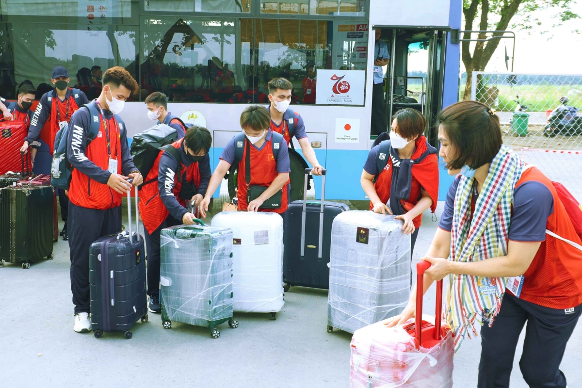 Đoàn TTVN có mặt tại Campuchia, chính thức gia nhập làng VĐV SEA Games 32 4