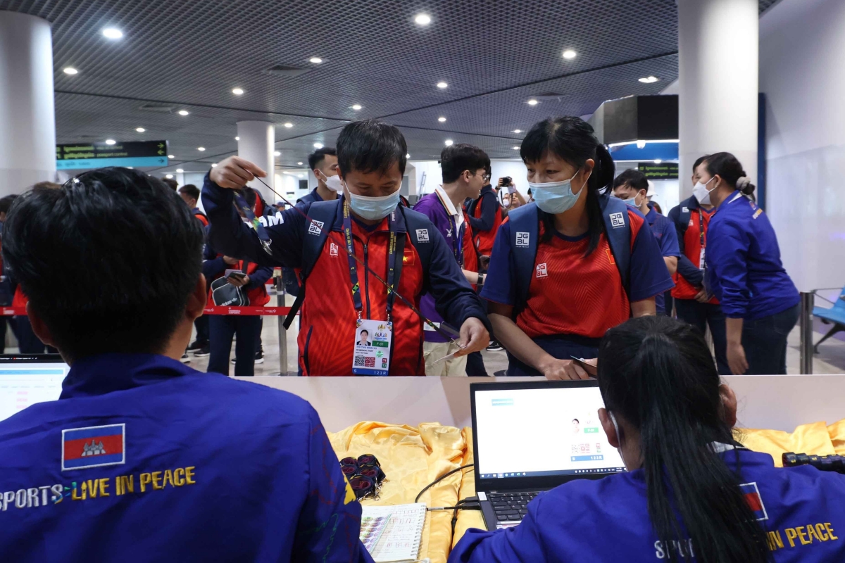 Đoàn TTVN có mặt tại Campuchia, chính thức gia nhập làng VĐV SEA Games 32 3