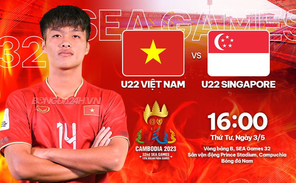 Nhan dinh U22 Viet Nam vs U22 Singapore