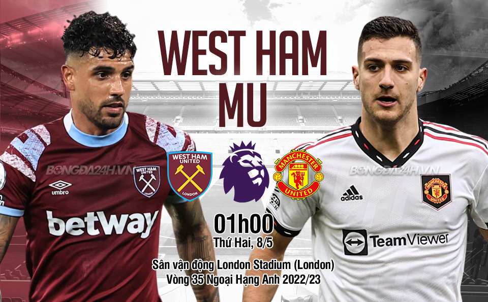 truc tiep bong da West Ham vs MU ngoai hang anh premier league hom nay