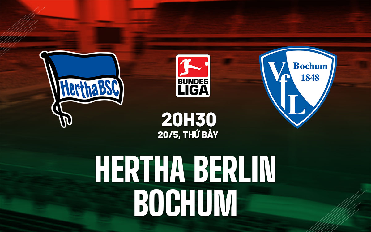 nhan dinh bong da soi keo Hertha Berlin vs Bochum vdqg duc bundesliga hom nay