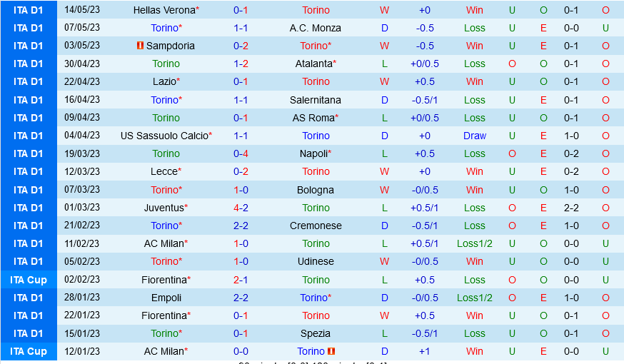 Torino vs Fiorentina