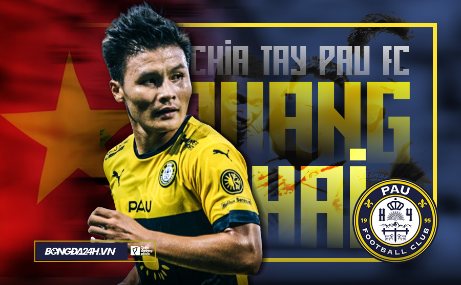 Quang Hai chia tay Pau FC