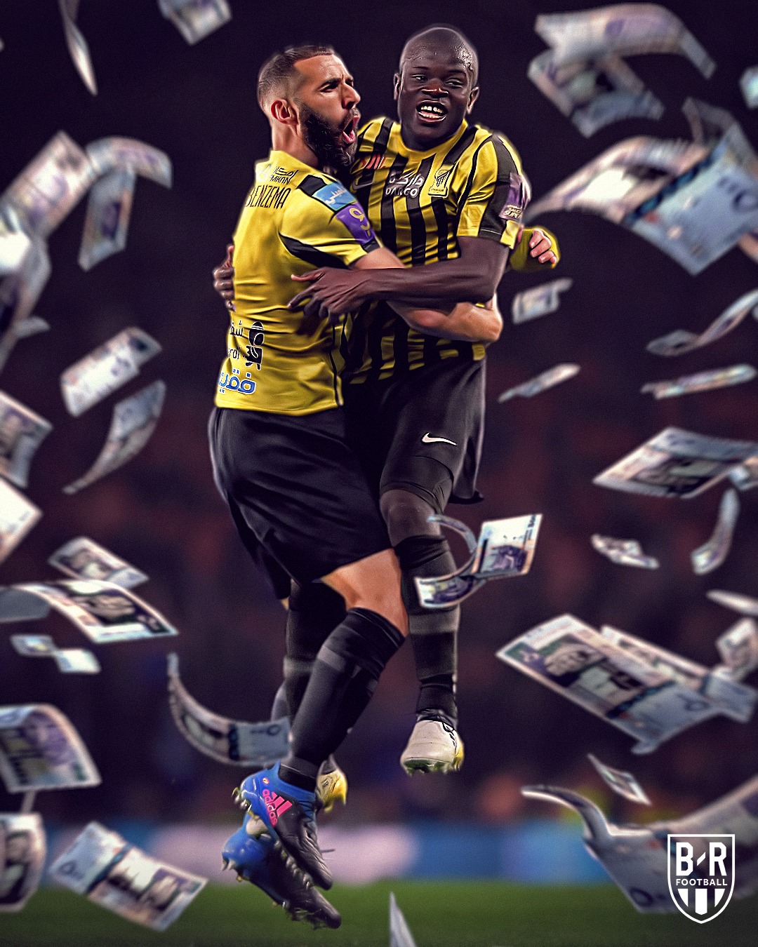 Kante làm đồng đội của Benzema 1