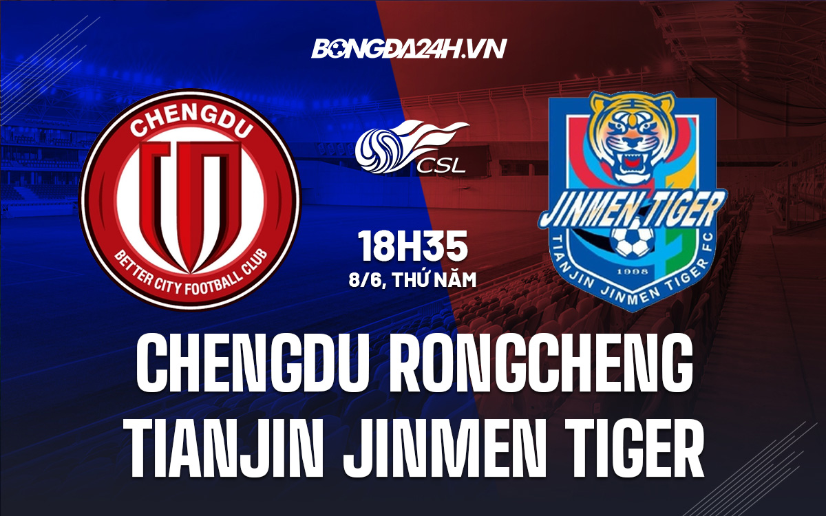 Nhận định bóng đá Chengdu Rongcheng vs Tianjin Jinmen Tiger
