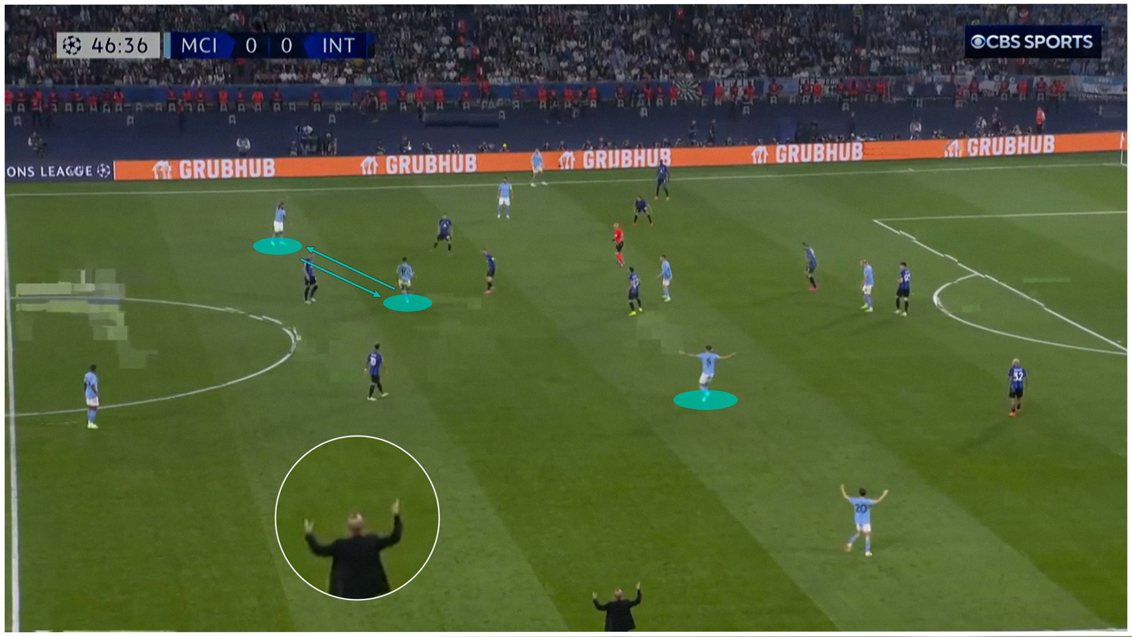 Vì sao Pep lại xếp John Stones đá tiền vệ số 8 thay vì số 6 trước Inter Milan 20