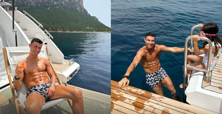 Ronaldo buoc vao ky nghi cung gia dinh