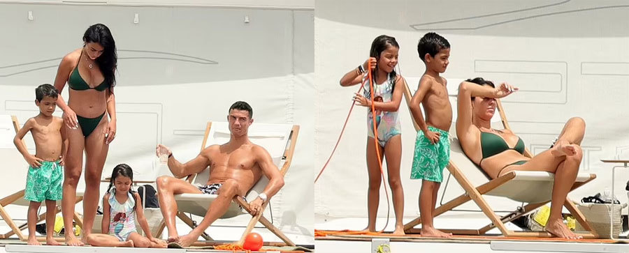 Ronaldo buoc vao ky nghi cung gia dinh