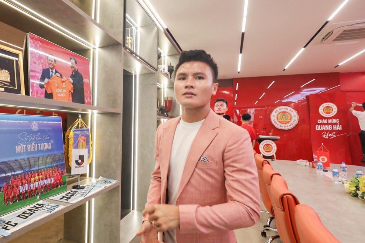 Quang Hai ra mat CLB CAHN 23/6