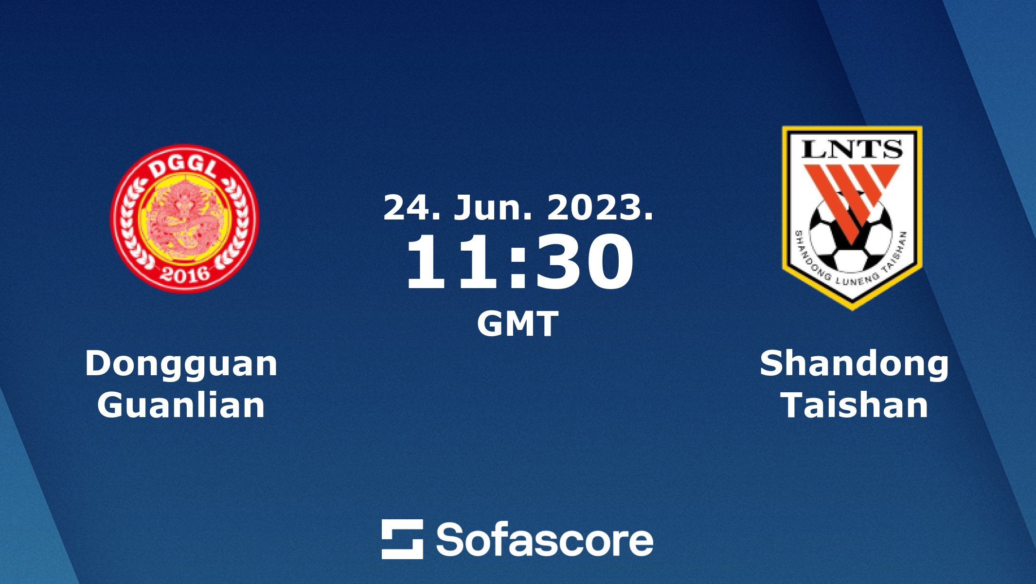 Dongguan Guanlian vs Shandong Taishan