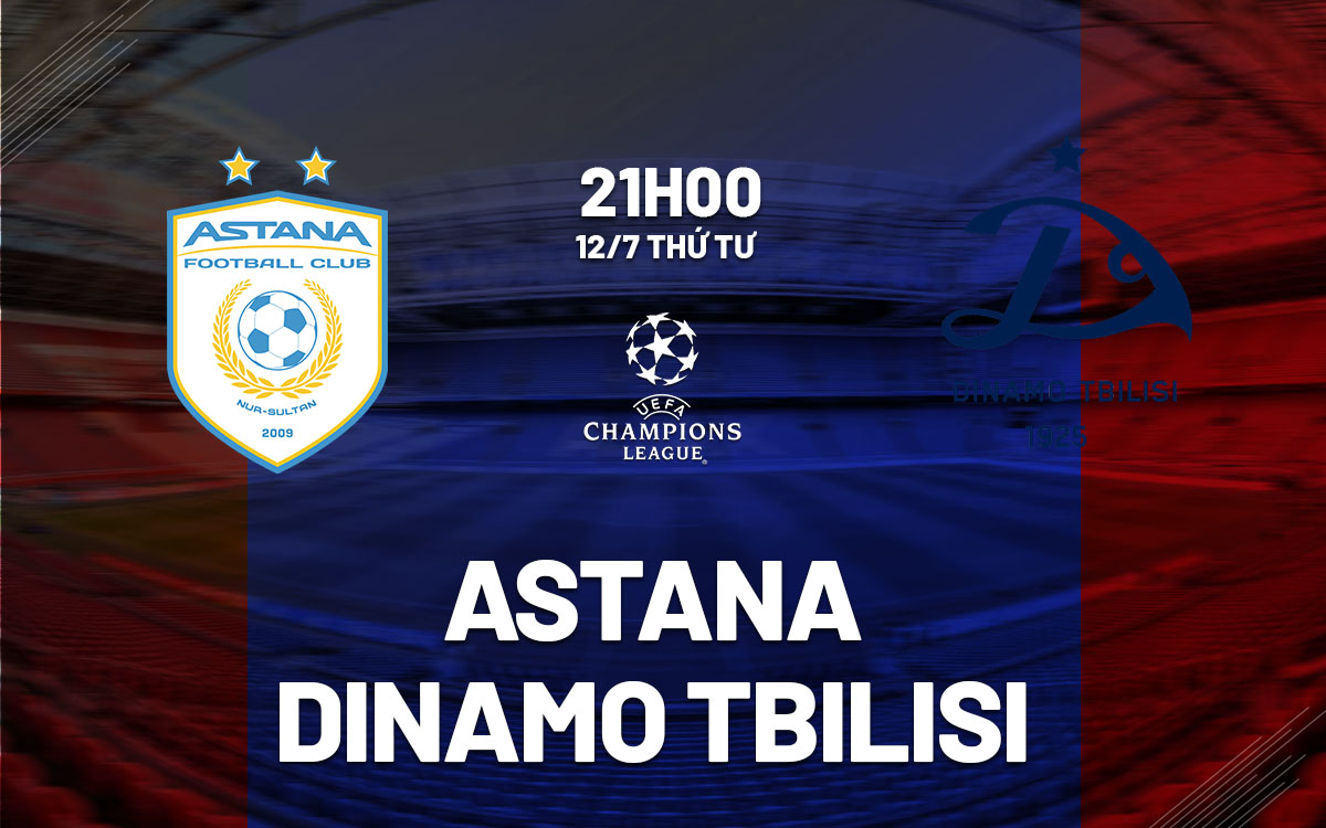 Nhận định bóng đá Astana vs Dinamo Tbilisi Cúp C1 hôm nay