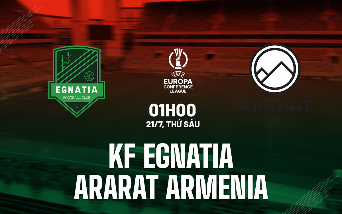 nhan dinh bong da soi keo KF Egnatia vs Ararat Armenia cup c3 europa conference league hom nay