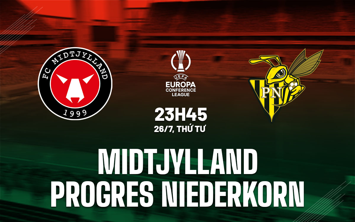 nhan dinh bong da soi keo Midtjylland vs Progres Niederkorn cup c3 conference league hom nay
