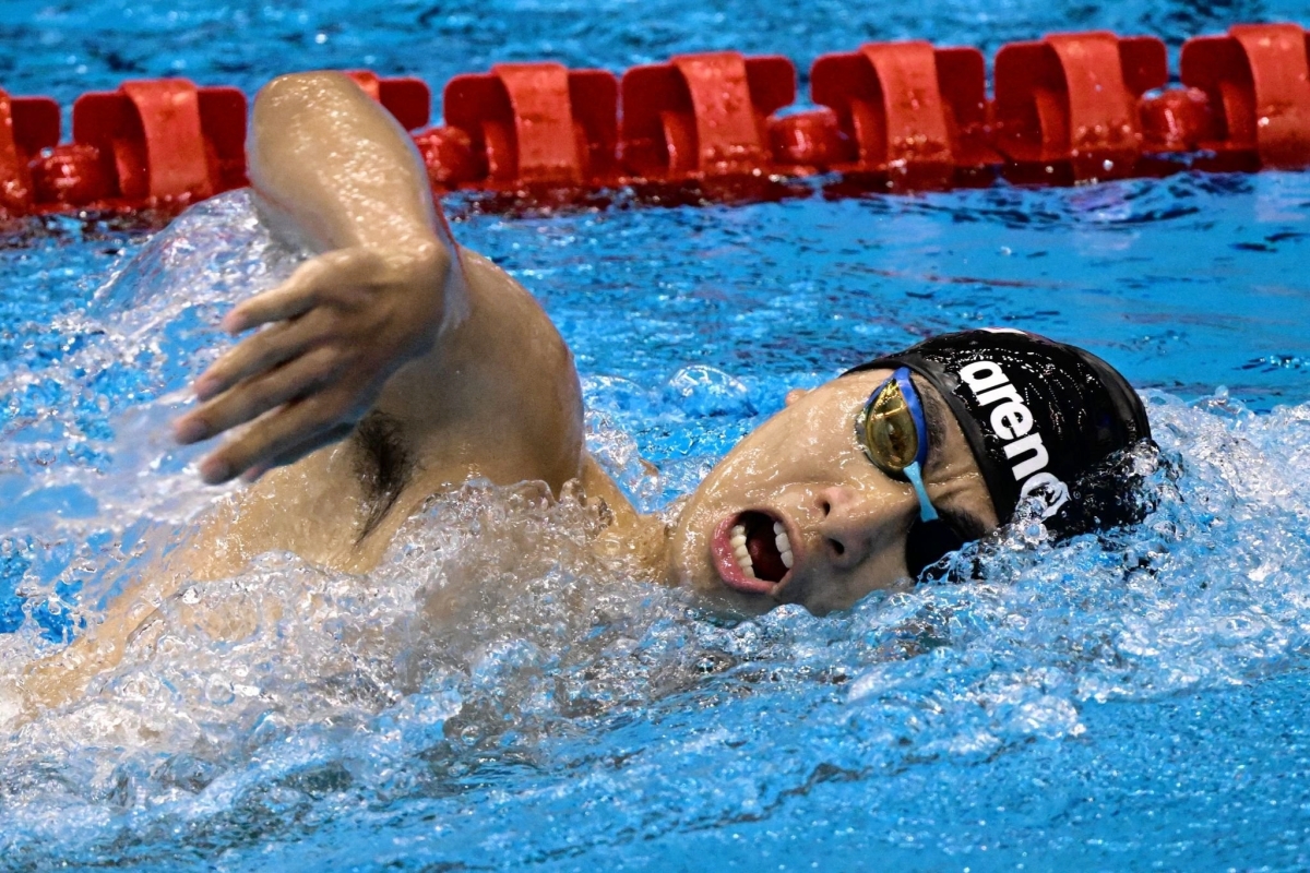 Nguyen Huu Kim Son trong phan thi 1500m tu do nam