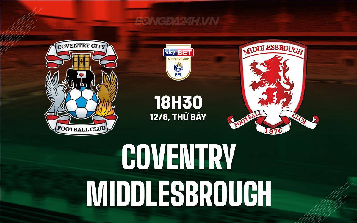 Coventry vs Middlesbrough
