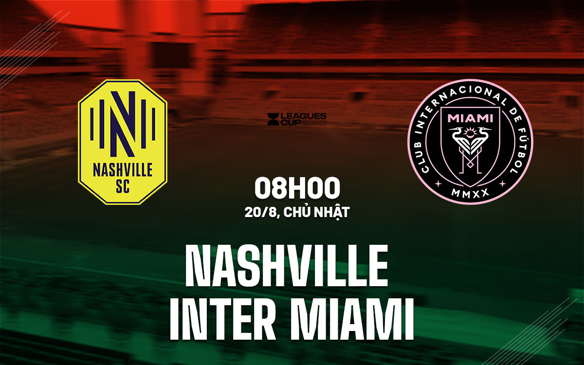 Nhận định bóng đá Nashville vs Inter Miami Leagues Cup hôm nay