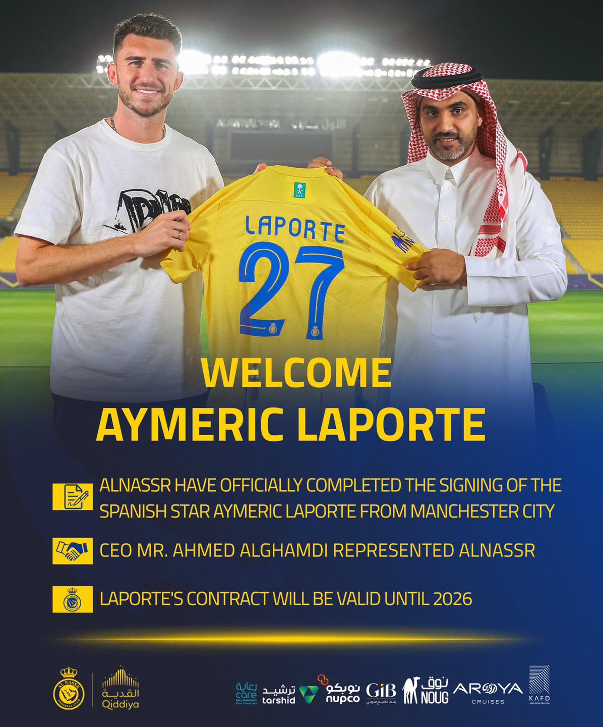 Hậu vệ Aymeric Laporte chính thức gia nhập đội bóng của Ronaldo 1 Hậu vệ Aymeric Laporte chính thức gia nhập đội bóng của Ronaldo 1