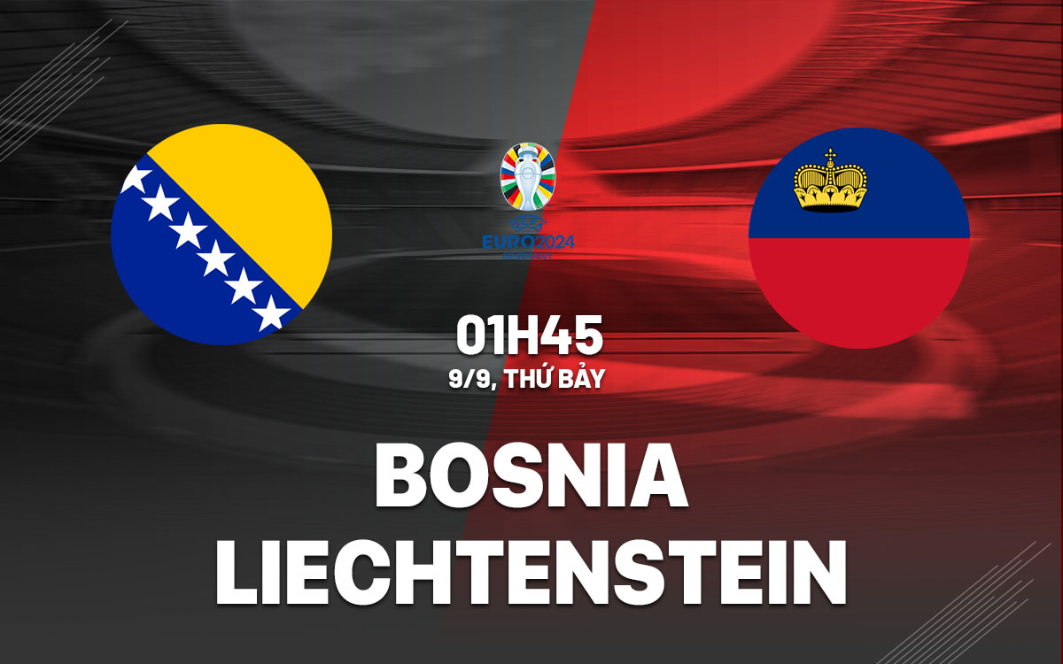 nhan dinh bong da soi keo Bosnia vs Liechtenstein vong loai euro 2024 hom nay