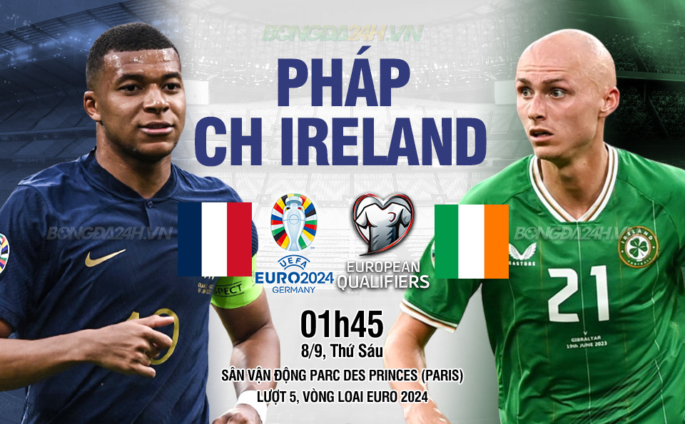 Pháp vs CH Ireland Phap vs CH Ireland