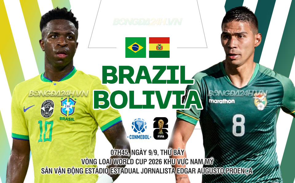 Kết quả bóng đá Brazil vs Bolivia vòng loại World Cup 2026