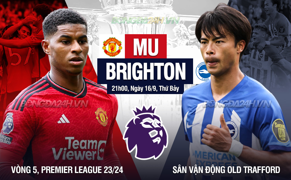Kết quả bóng đá MU vs Brighton Ngoại hạng Anh hôm nay